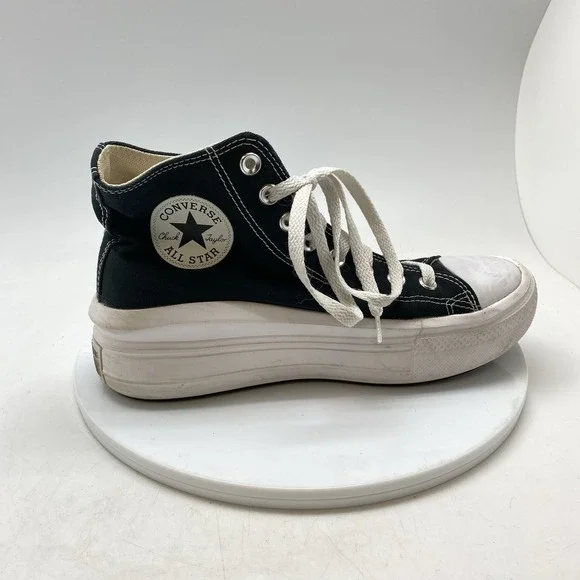 Converse Chuck Taylor All Star Move Womens Size 9 Black Athletic Shoes Sneakers - Picture 6 of 10